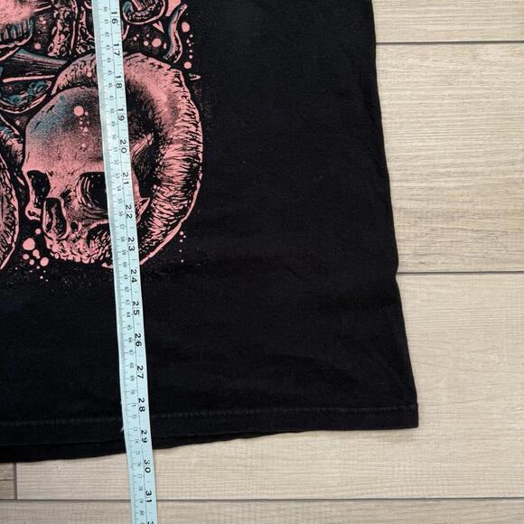 Vintage Great White Shark Graphic T-Shirt Men Sz XL Jerzees HiDensi-T Black Tee - Picture 6 of 6